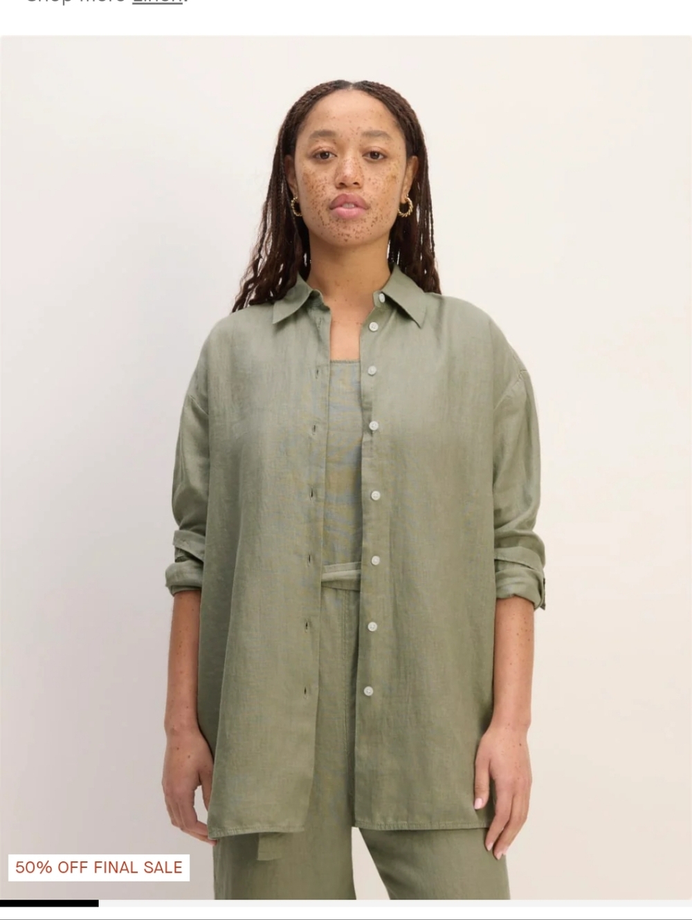 Everlane The Boyfriend Shirt In Linen